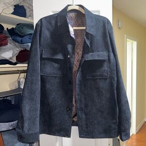 Harry Brown Cord Shacket - Navy - Large